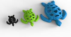 Turtles Semi Voronoi Style 3D Printer Model