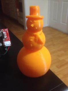 Snowman 3D Printer Model