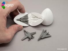 Surprise Egg #6 – Tiny Jet Fighter 3D Printer Model