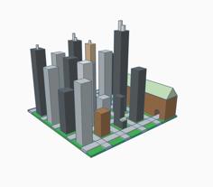 Super Cool Skyline 3D Printer Model