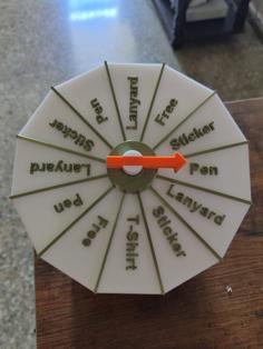 Spin Wheel / Roulette 3D Printer Model