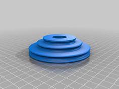 Spinning Wheel Bobbin Drive Plate (a Whorl?) 3D Printer Model