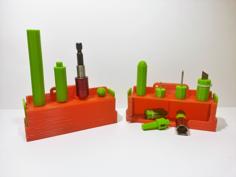 OMT² – Storage For Hex Bits & Handles 3D Printer Model