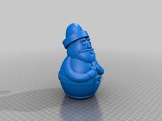 Free Standing Roly Poly Santa Claus 3D Printer Model