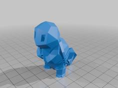 Slinkified Low Poly Squirtle 3D Printer Model