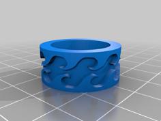 Wave Ring Size 10 3D Printer Model