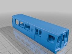 1000 Series DC Metro Subway Train 1:87 H0 Scale 3D Printer Model