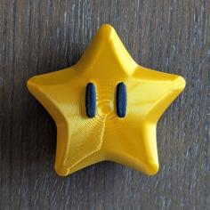 Super Mario Galaxy Power Star: Print-Friendly 3D Printer Model