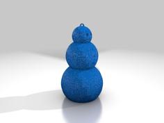 Snowman With Light Hole In The Bottom 3D Printer Model