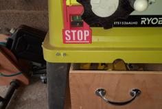 Revised Emergency Stop Flap For Ryobi Table Saw 3D Printer Model