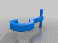 Apeks RK3 Scuba Diving Fin Hanger Extended Drop 3D Printer Model