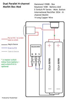 Dual 18650 Box Mod 3D Printer Model