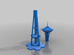 Spaceneedle Open Hex 3D Printer Model