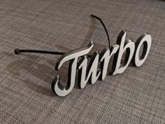 Volvo 740-760 Turbo JURBO Grille Logo 3D Printer Model