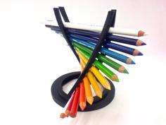 Helix Pencil Holder (Open Path) 3D Printer Model