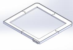 Glass Riser With LED Tape Light For BambuLab X1-Carbon 3D Printer Model