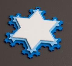 Laser Cut Koch Snowflake