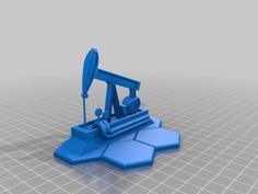 Open Hex Resource Point (Oil Pump) 3D Printer Model