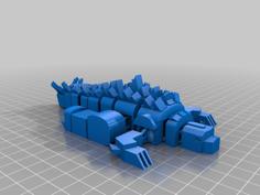 Articulating Godzilla V3 3D Printer Model