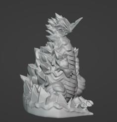 Alpine Dragon Miniature – FDM Supportless 3D Printer Model