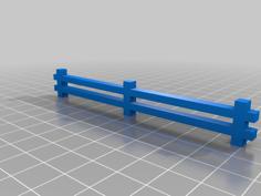 Wargaming Split Rail Fence 3D Printer Model