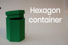 Hexagon Container 3D Printer Model