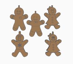 Amazing Gingerbread Boys & Girls 3D Printer Model