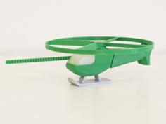 Multi-Color Flying Helicopter Toy 3D Printer Model