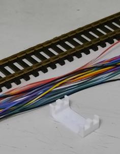 HO Scale Railroad Electrical Wiring Support 3D Printer Model