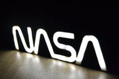 NASA Logo. LED Lamp. 3D Printer Model