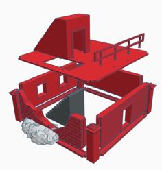 Modwall: A Modular Terrain Building For Marvel Crisis Protocol (MCP) And Other 28mm-ish Miniature Games 3D Printer Model