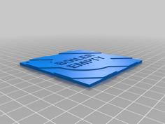 Boiler Empty Sign For Steam Engine 3D Printer Model