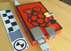 Slim Raspberry Pi B Case 3D Printer Model