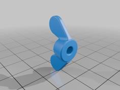 Wing Nut 3D Printer Model