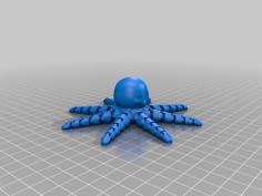 Articulated Octopus 3D Printer Model