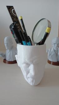 Sigmund Freud Desk Pen Holder 3D Printer Model