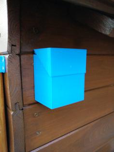 Simple Box With Hinged Lid To Fix On A Wall 3D Printer Model