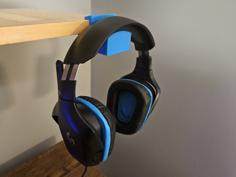 Super Simple Headphone Holder / No Screws / Print In Place 3D Printer Model