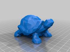 Low Poly Turtle 3D Printer Model