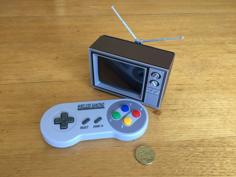 Retro TV Case For Raspberry Pi 3b 3D Printer Model