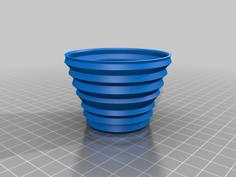 Simple Diagonal Flower Pot By Iceman 3D Printer Model