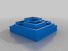 Desk Organizer With Cool Pattern 3D Printer Model