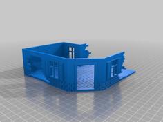 Destroyed Terraced Corner House – Version 01 3D Printer Model