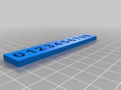 Number Board 3D Printer Model