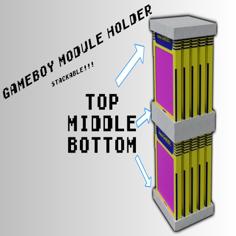 Stackable Gameboy Cartridge Holder 3D Printer Model