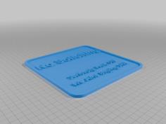 No Soliciting Sign 3D Printer Model