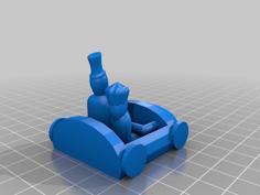 Coaster Couple Cake Topper 3D Printer Model