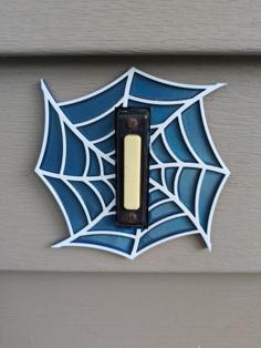 Spider Web Doorbell Decor 3D Printer Model