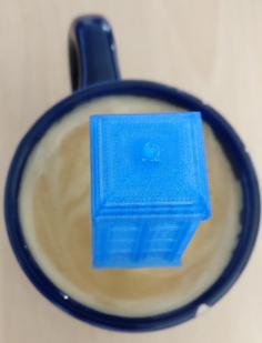 Sweet Tardis Coffee Stirrer 3D Printer Model