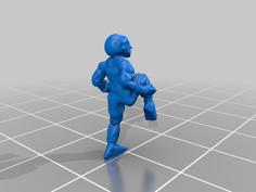 Old Human Wrestler (28mm) 3D Printer Model